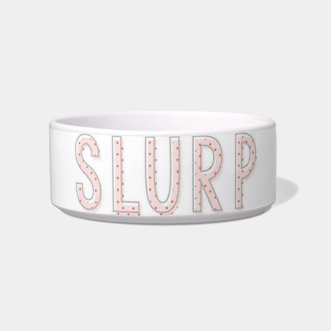 Slurp - rosa Punkte Napf (Vorderseite)