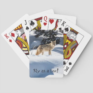 Sly as a Fox! Playing Cards with Animals Foxes Spielkarten