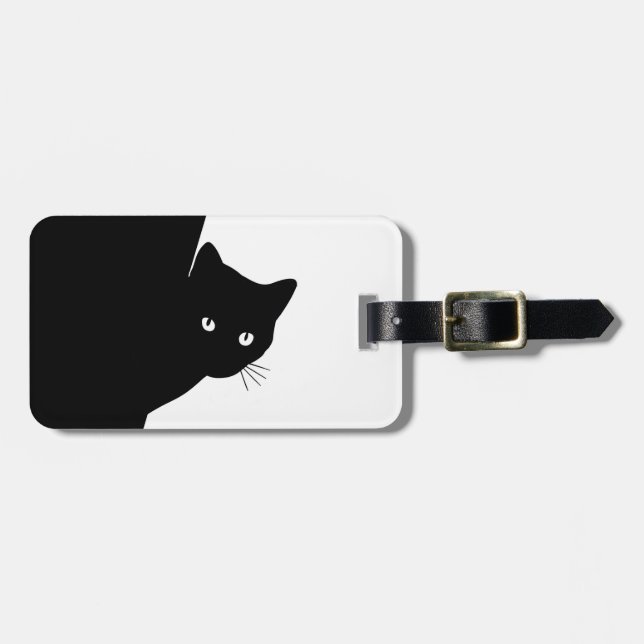 Sly Black Cat Gepäckanhänger (Vorderseite horizontal)