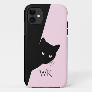 Sly Black Cat Pink Case-Mate iPhone Hülle