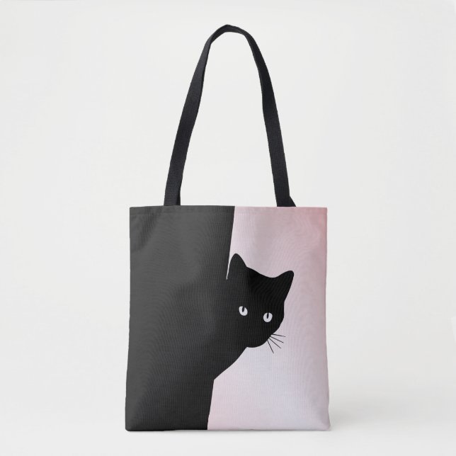 Sly Black Cat Pink Tasche (Vorderseite)