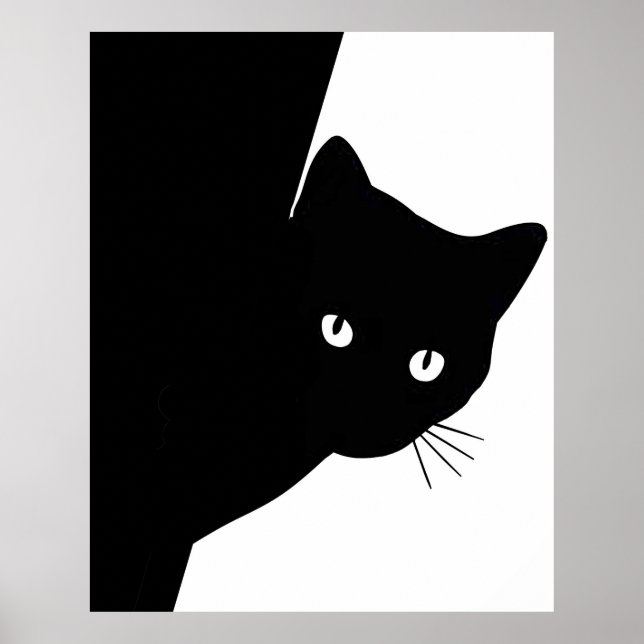 Sly Black Cat Poster (Vorne)