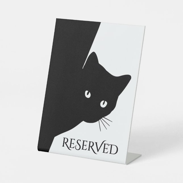 Sly Black Cat vorbehalten Sockelschild (Vorderseite)