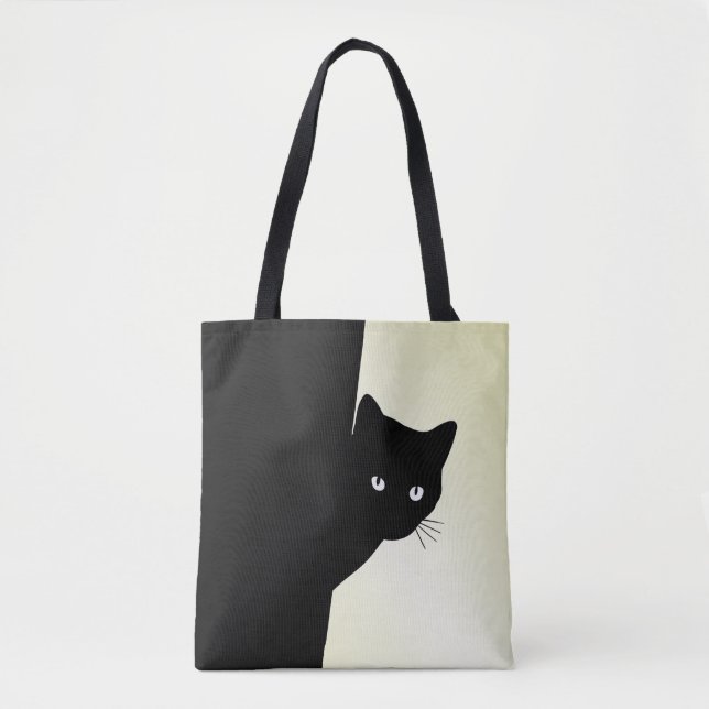 Sly Black Cat Yellow Tasche (Vorderseite)