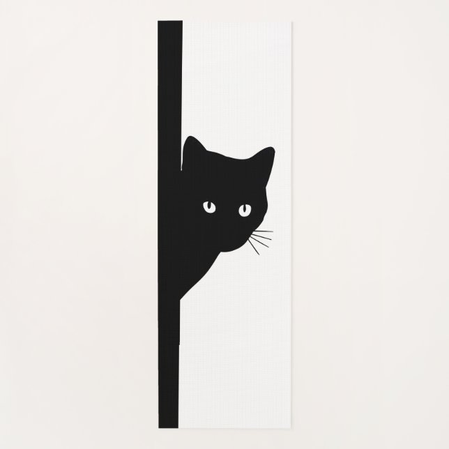 Sly Black Cat Yogamatte (Vorderseite)