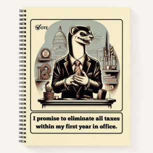 Sly Deals: Der verrückte Weasel-Politiker Notizbuch