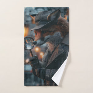 Sly fox Detektiv in noir Einstellung Handtuch