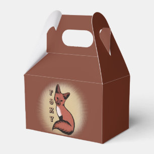 Sly Red Foxy Fox Geschenkschachtel