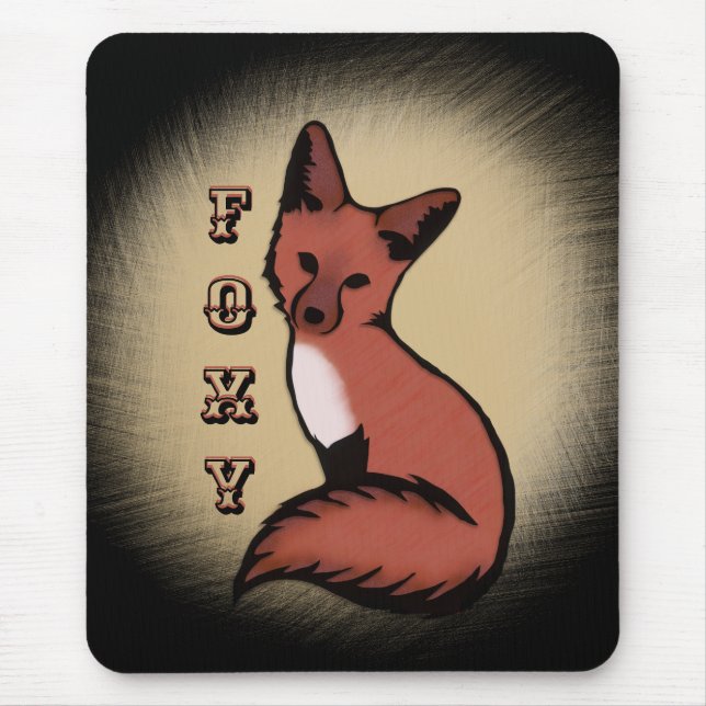 Sly Red Foxy Fox Mousepad (Vorne)