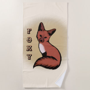 Sly Red Foxy Fox Strandtuch