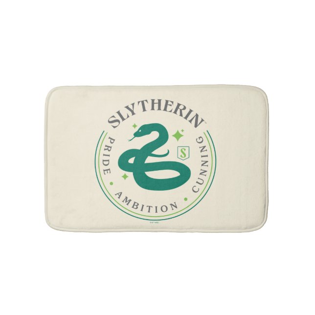 SLYTHERIN™ Green Snake House Pride Abzeichen Badematte (Vorderseite)