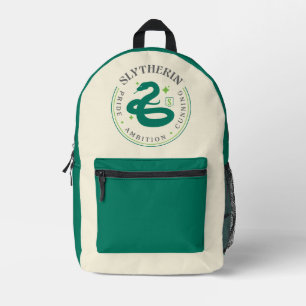 SLYTHERIN™ Green Snake House Pride Abzeichen Bedruckter Rucksack