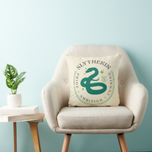 SLYTHERIN™ Green Snake House Pride Abzeichen Kissen