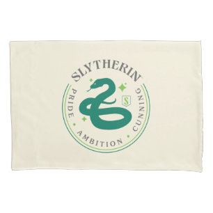 SLYTHERIN™ Green Snake House Pride Abzeichen Kissenbezug