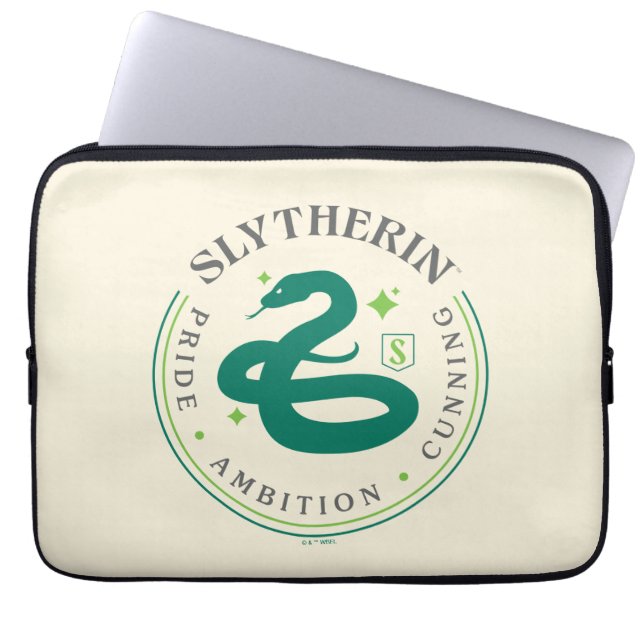 SLYTHERIN™ Green Snake House Pride Abzeichen Laptopschutzhülle (Vorderseite)