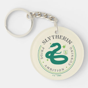 SLYTHERIN™ Grünes Schlangenhaus-Stolz-Abzeichen Schlüsselanhänger