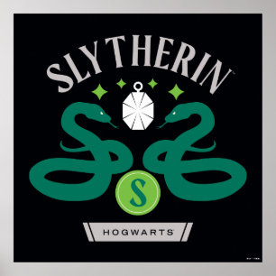SLYTHERIN™ Haus Doppel-Schlangen-Anhänger Grafik Poster