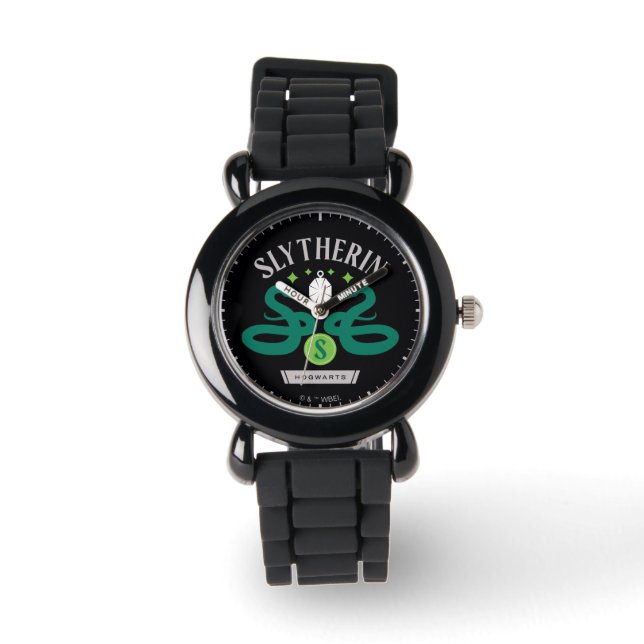 SLYTHERIN™ House Double Snake Locket Graphic Armbanduhr (Vorderseite)