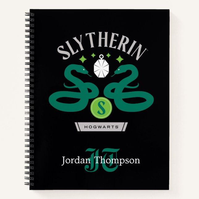 SLYTHERIN™ House Double Snake Locket Graphic Notizbuch (Vorderseite)