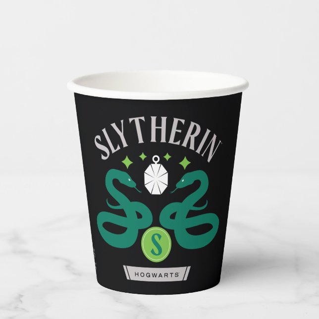 SLYTHERIN™ House Double Snake Locket Graphic Pappbecher (Vorderseite)