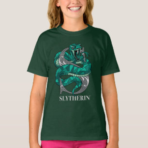 SLYTHERIN™ Kreuzschraffiertes Emblem T-Shirt