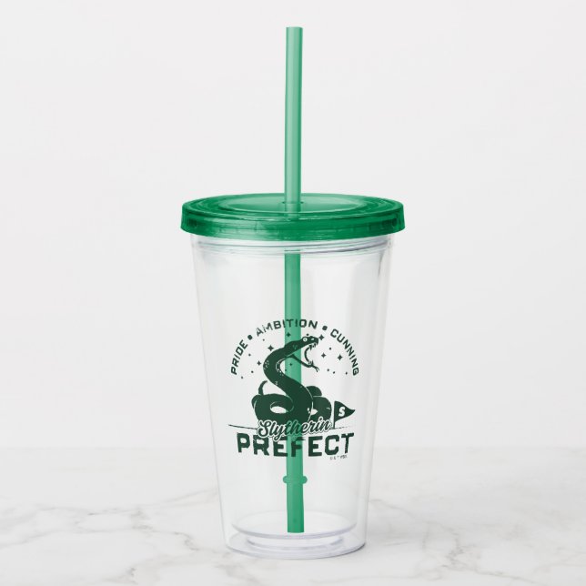 SLYTHERIN™ Präfektes Abzeichen Acryltrinkbecher (Vorderseite)