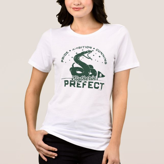 SLYTHERIN™ Präfektes Abzeichen Tri-Blend Shirt (Vorderseite)