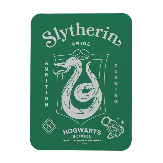 SLYTHERIN™ Stolz Ehrgeiz List Wappen Magnet (Vertikal)