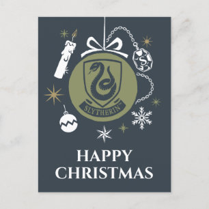 SLYTHERIN™ Weihnachtsbaumkugel Grafik Feiertagspostkarte