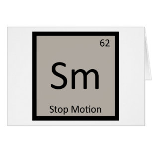 Sm - Animation en stop motion Symbole de chimie