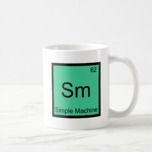 Sm - Einfache Maschine Chemie Element Symbol T-Shi Kaffeetasse
