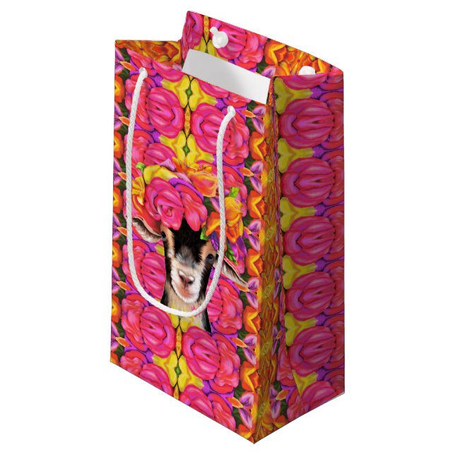 Sm Geschenktasche Posey die Ziege Kleine Geschenktüte (Vorderseite Schrägansicht)