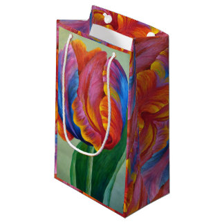 Sm Gift Bag Rainbow Tulip #1 Kleine Geschenktüte