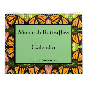 Sm, Med, Lg Calendrier - Papillons Monarques ***