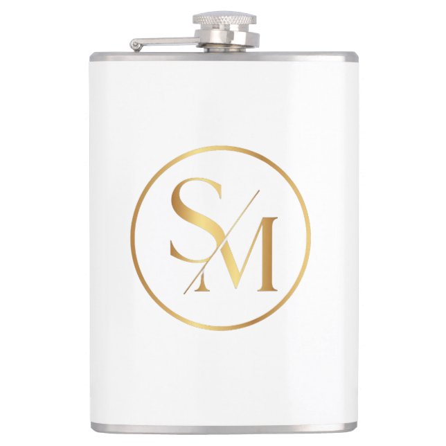 SM Minimales Modernes Design Flachmann (Vorderseite)