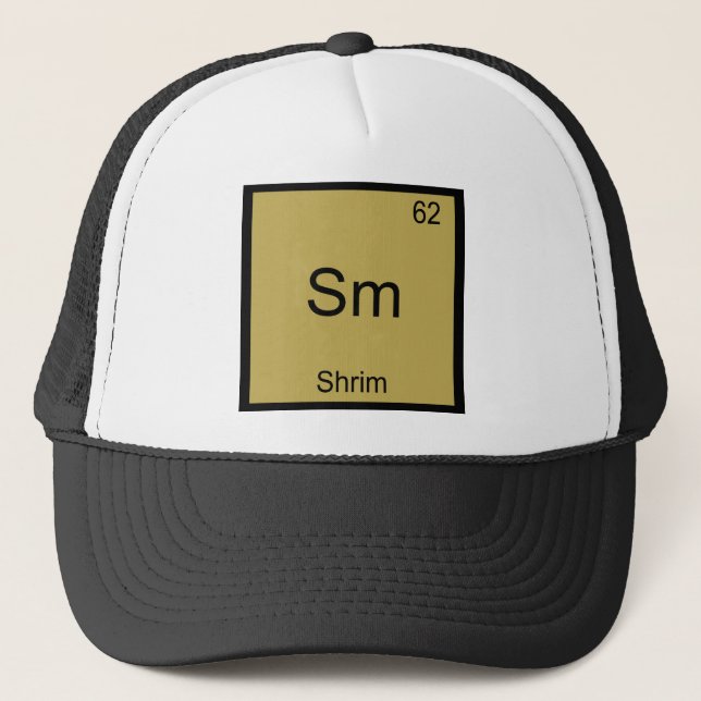 Sm - Shrim Funny Element Chemistry Symbol T - Shir Truckerkappe (Vorderseite)