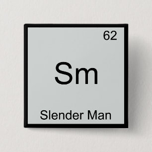 Sm - Symbol des schlanken Man Funny Chemistry Elem Button