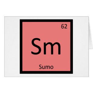 Sm - Tableau périodique de chimie de sumo wrestlin