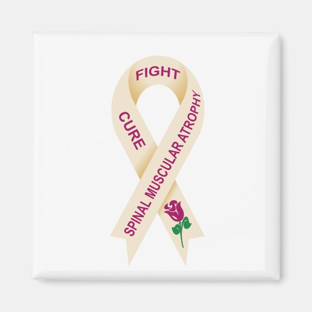 SMA Awareness Ribbon Magnet (Vorne)