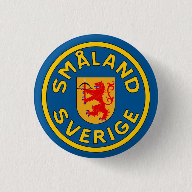 Småland (Sverige) Button (Vorderseite)