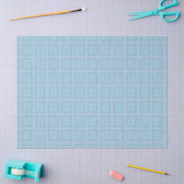 Small blue squares. seidenpapier