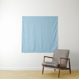 Small blue squares. wandteppich
