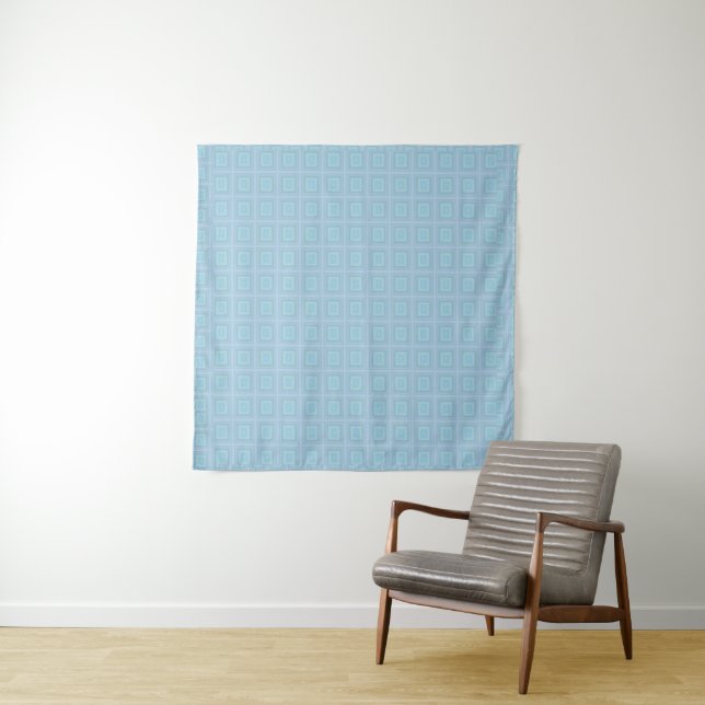 Small blue squares. wandteppich (Beispiel)