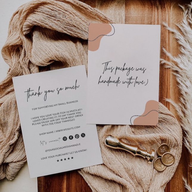 Small Business danke Kartenvorlage (Small Business Thank You Card Template,)