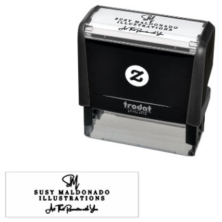Small Business Self Inking Rubber Stamp Permastempel