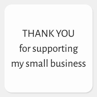 Small Business Thank You Sticker | Packaging Label