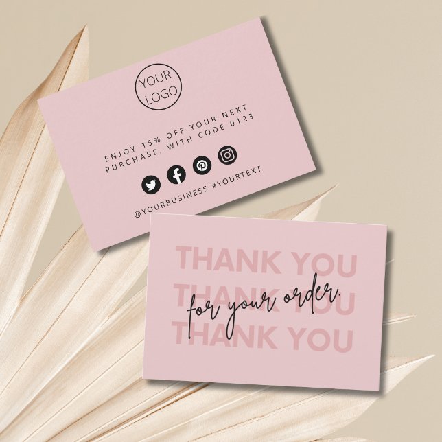 Small Business Vielen Dank an den Kunden Dankeskarte (Small Business Thank You Card For Customer)