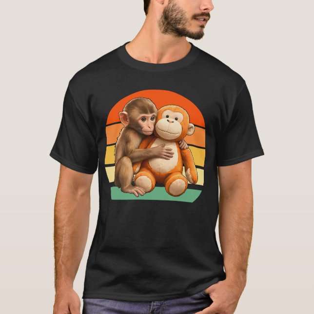 Small But Brave Punch Monkey Art T-Shirt (Vorderseite)