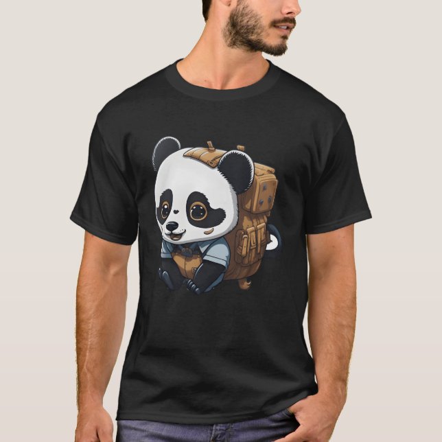 Small camp panda family T-Shirt (Vorderseite)