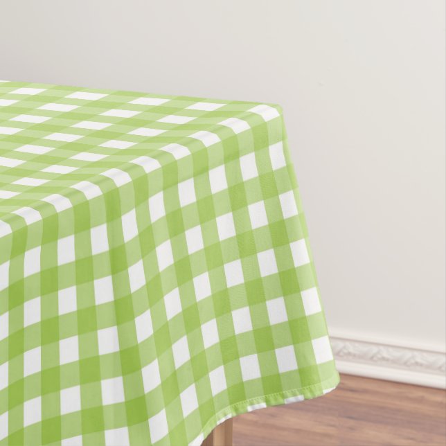 Small Classic Gingham Karo Kariert Pattern Green Tischdecke (Beispiel)